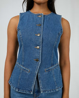 All About Eve Lena Denim Vest