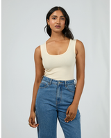 All About Eve Washed Rib Scoop Neck Tank