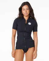 Rip Curl Premium Surf Zip Thru SS Rashie