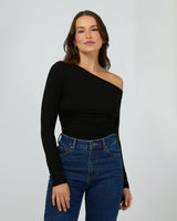 Silent Theory Evie Ruched LS Tee