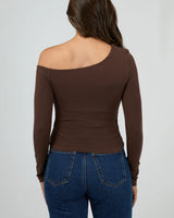 Silent Theory Evie Ruched LS Tee