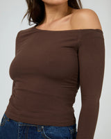 Silent Theory Evie Ruched LS Tee