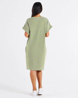 Betty Basics Elise V Neck Rib Dress