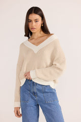 Minkpink Megan V Neck Sweater