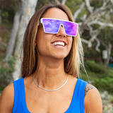 Sin Loose Cannon White Purple Sunglasses
