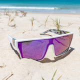 Sin Loose Cannon White Purple Sunglasses