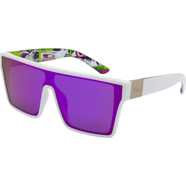 Sin Loose Cannon White Purple Sunglasses