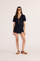 Minkpink Camilla Denim Tie Crop Top