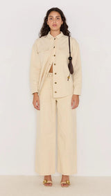 Minkpink Jane Drill Straight Leg Pant