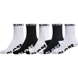 Globe Large Quarter Crew 5 Pack Socks