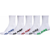 Globe Large Stealth Crew 5 Pack Socks