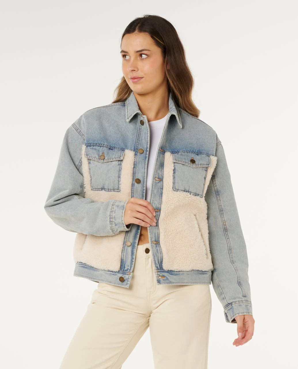 Rip Curl Cruisin' Sherpa Denim Jacket