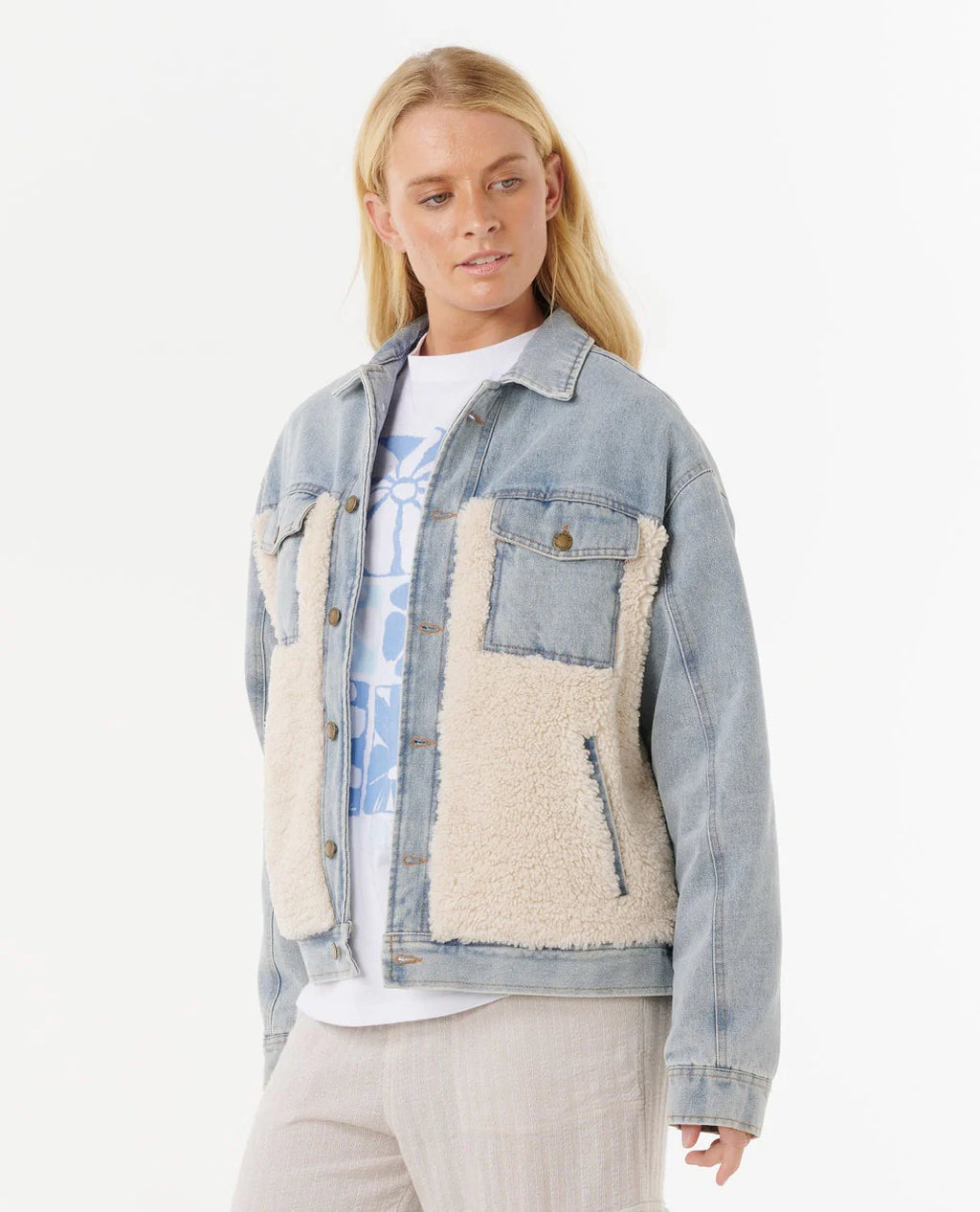 Rip Curl Cruisin' Sherpa Denim Jacket
