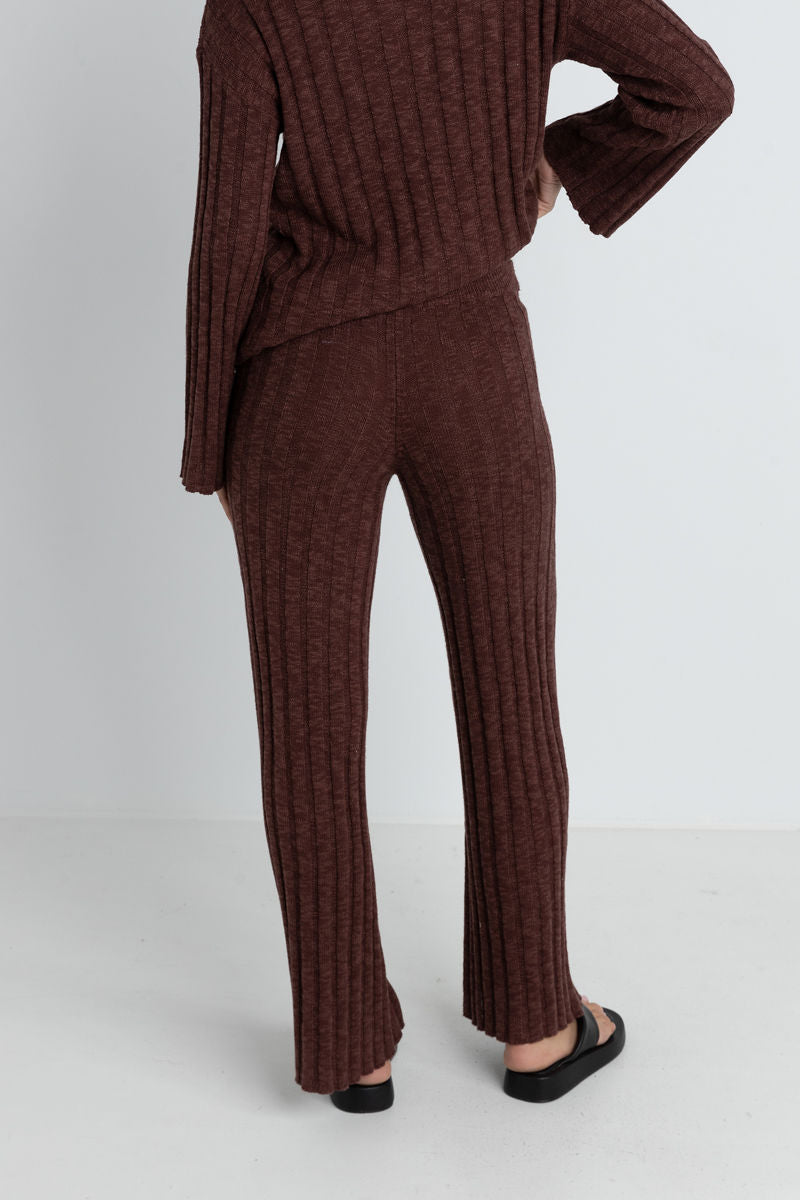 Rhythm Koko Wide Leg Knit Pant