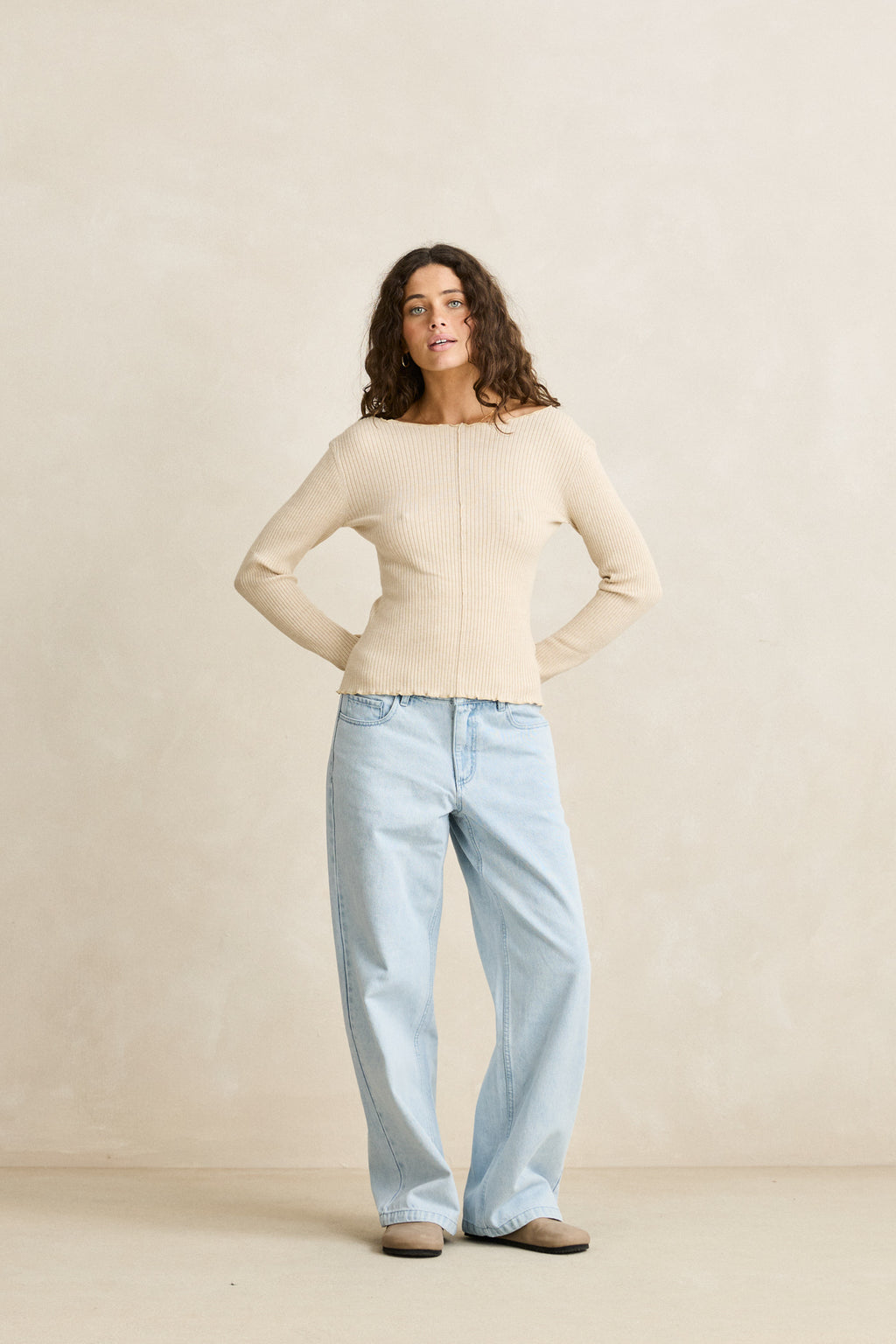 Rhythm Essential LS Knit Top