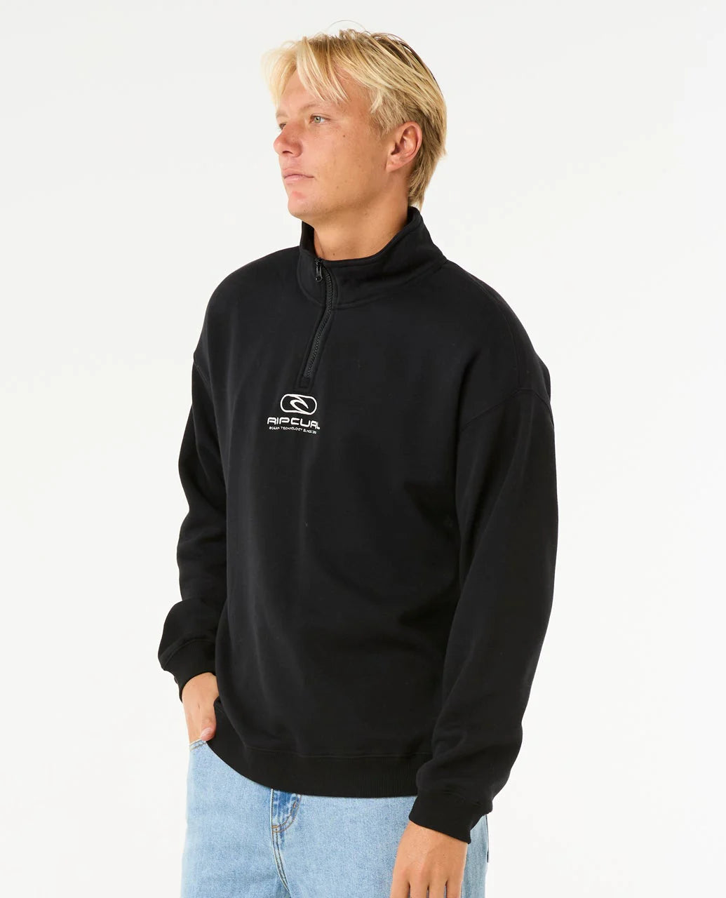 Rip Curl The Pill Icon 1/4 Zip Crew