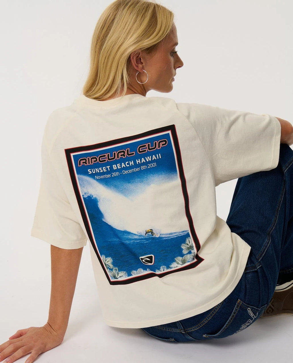 Rip Curl Sunset Beach Raglan Boxy Tee