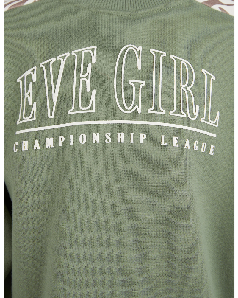 Eve Girl Savannah Contrast Crew