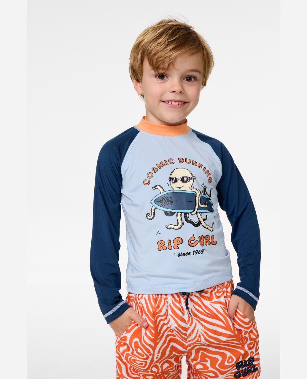 Rip Curl Cosmic Surf UPF LS Boy Rashie