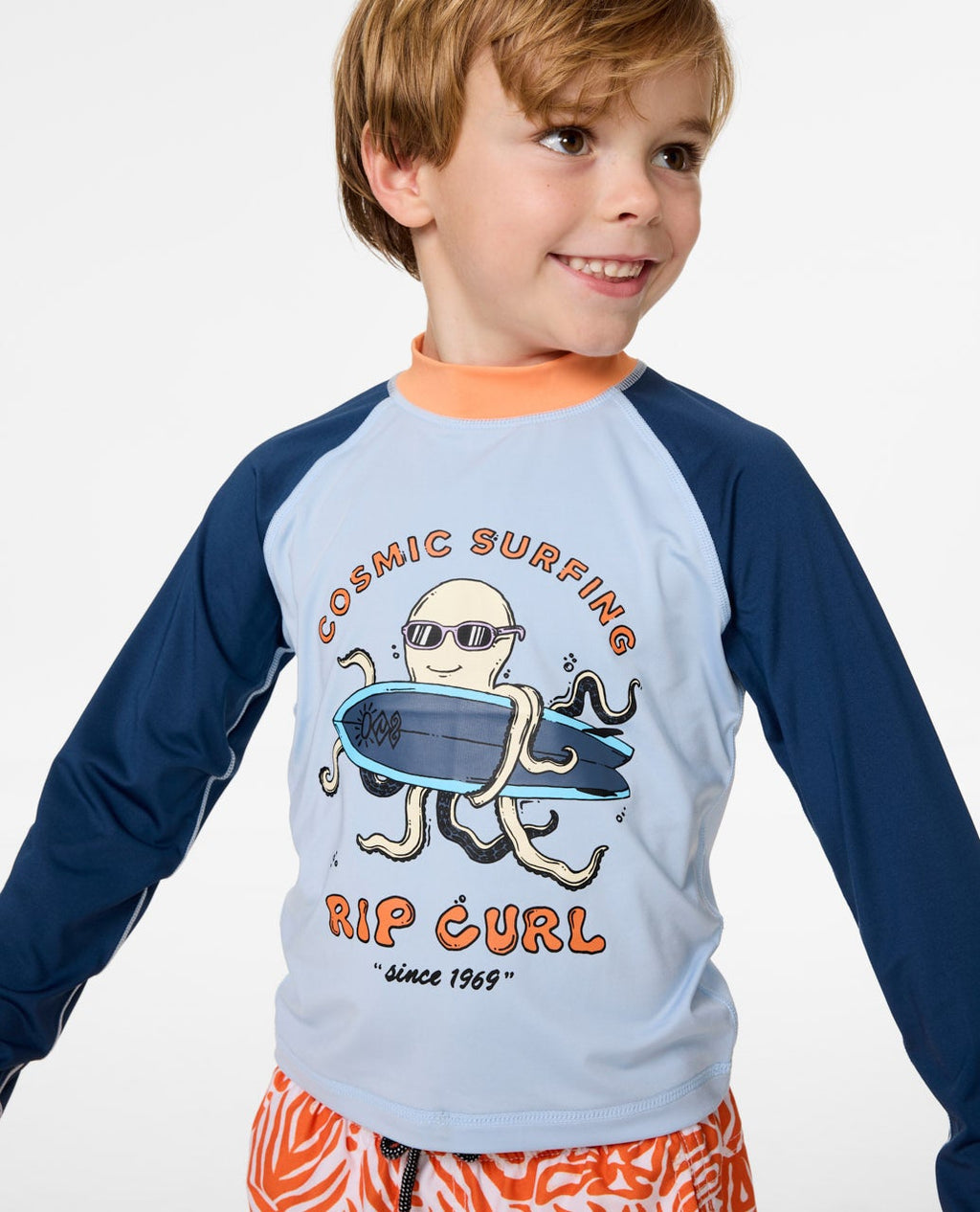Rip Curl Cosmic Surf UPF LS Boy Rashie