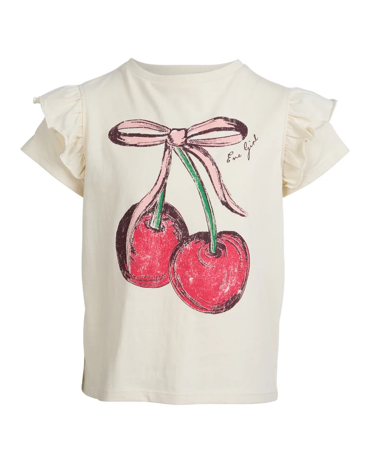 Eve Girl Chloe Cherry Frill Tee