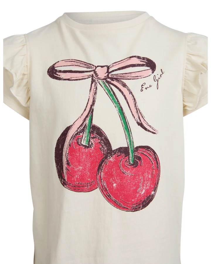 Eve Girl Chloe Cherry Frill Tee