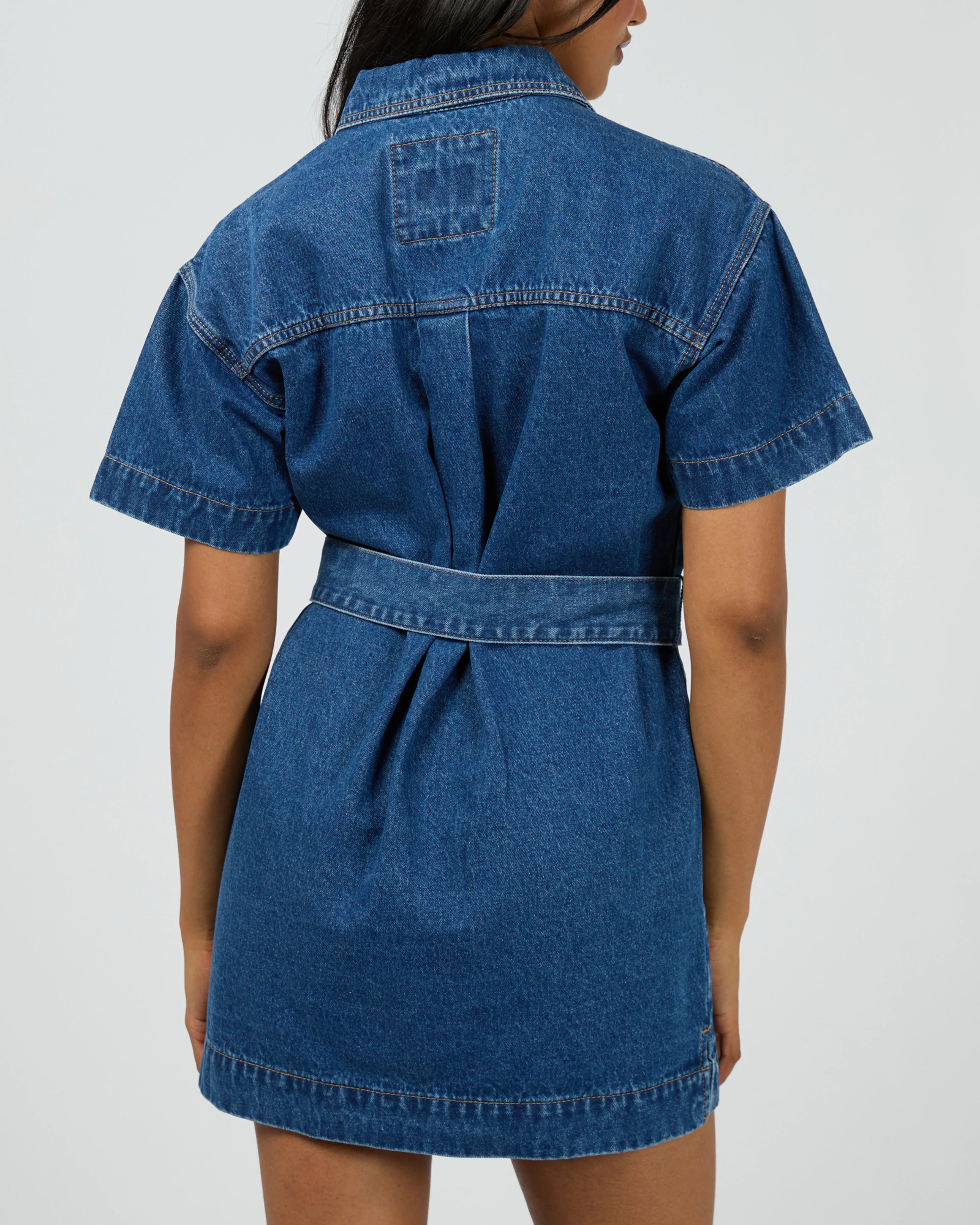 all about eve denim dress Coco Denim Midi Dress - Vintage White