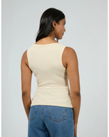 All About Eve Washed Rib Scoop Neck Tank