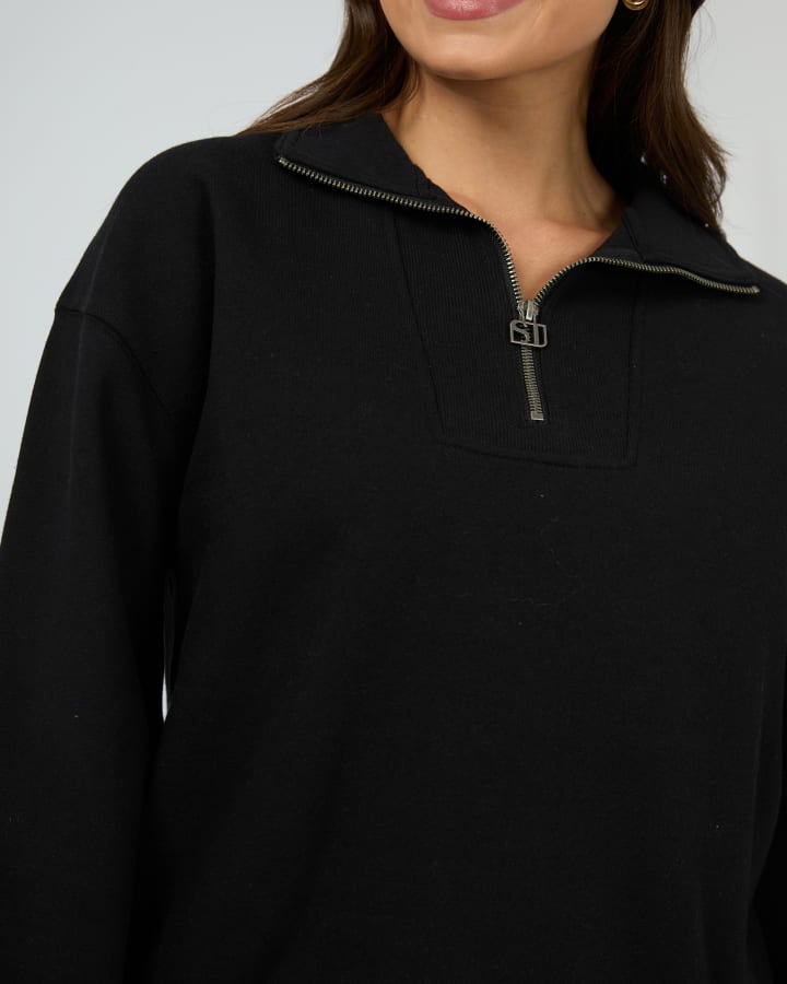 Silent Theory Silent Luxe 1/4 Zip Crew