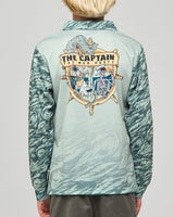 The Mad Hueys Croc Captain UPF 50+ Youth Fishing Jersey