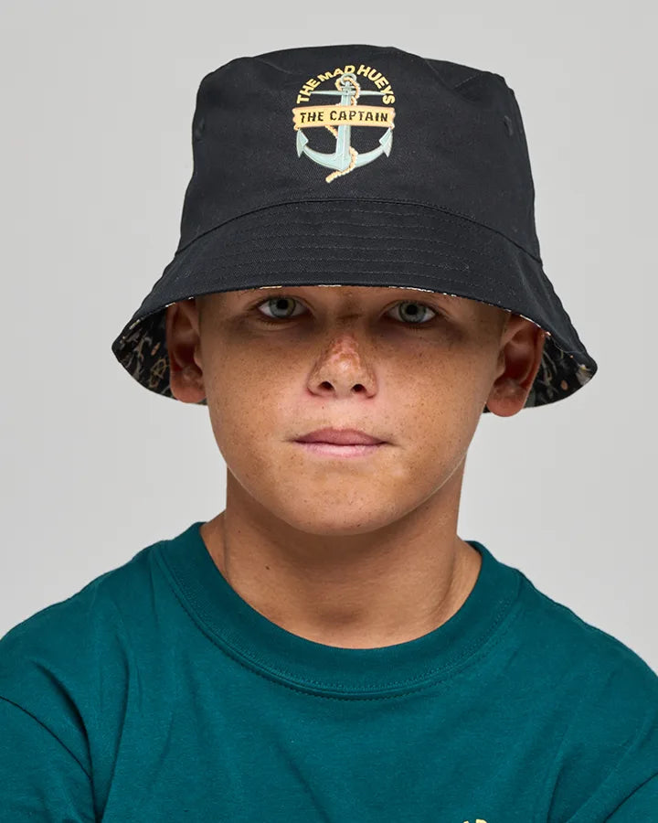 The Mad Hueys Croc Captain Youth Reversible Bucket Hat