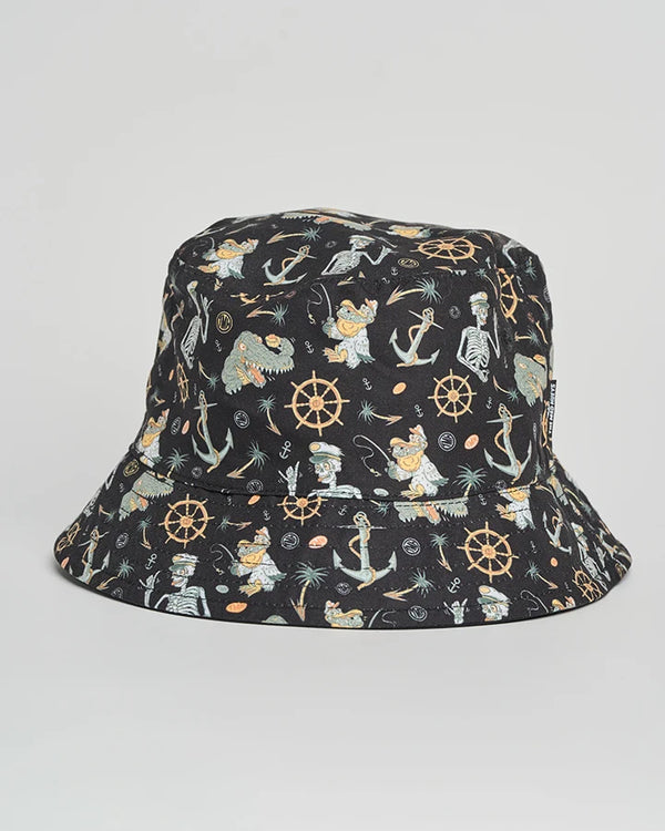 The Mad Hueys Croc Captain Youth Reversible Bucket Hat