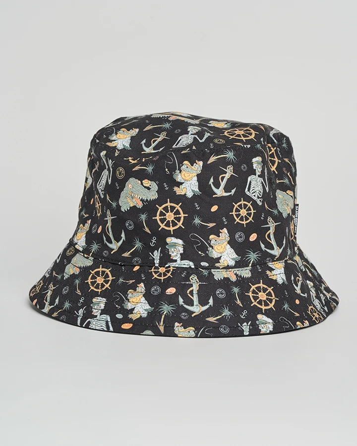 The Mad Hueys Croc Captain Youth Reversible Bucket Hat