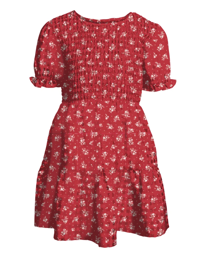 Eve Girl Poppy Shirred Dress