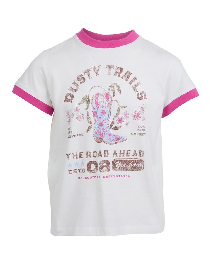 Eve Girl Cowgirl Ringer Tee