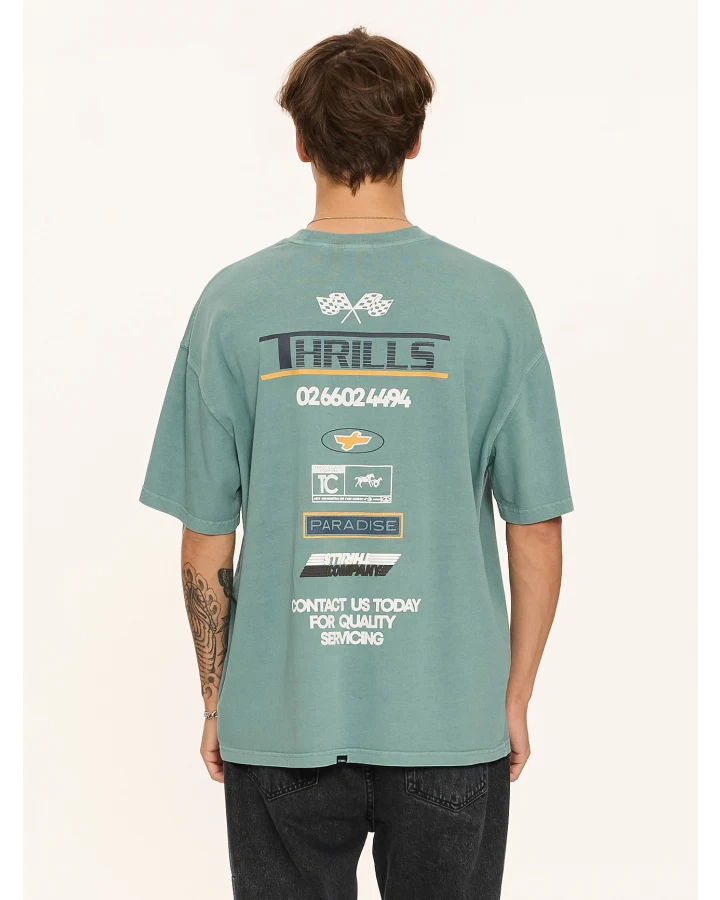 Thrills Rapid Fire Box Fit Oversized Tee