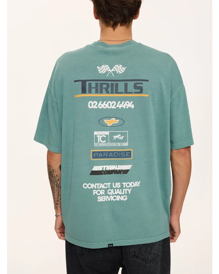 Thrills Rapid Fire Box Fit Oversized Tee