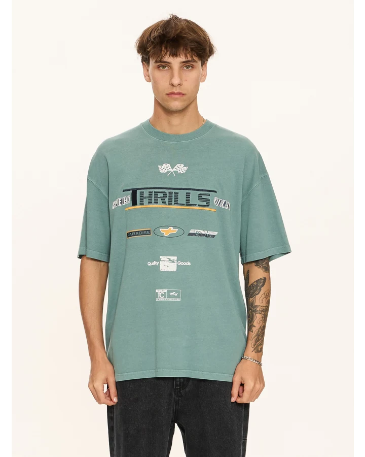 Thrills Rapid Fire Box Fit Oversized Tee