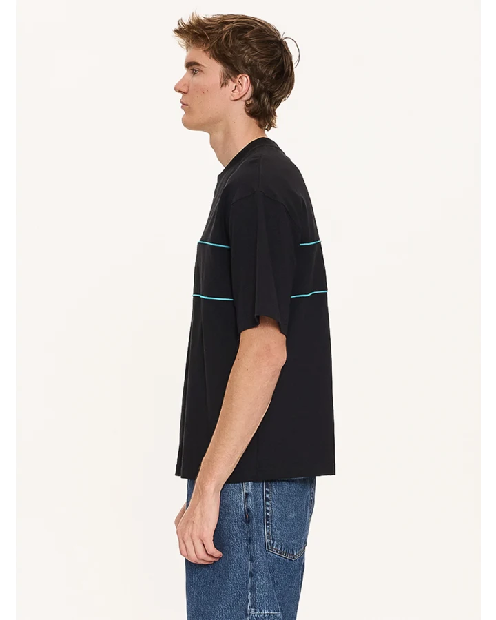 Thrills Heavy Static Piping Box Oversized Cropped Tee