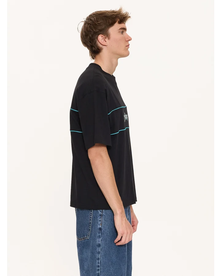 Thrills Heavy Static Piping Box Oversized Cropped Tee