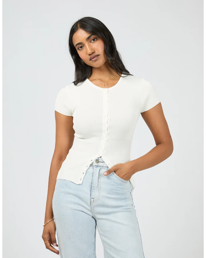 All About Eve Olive Knit Tee