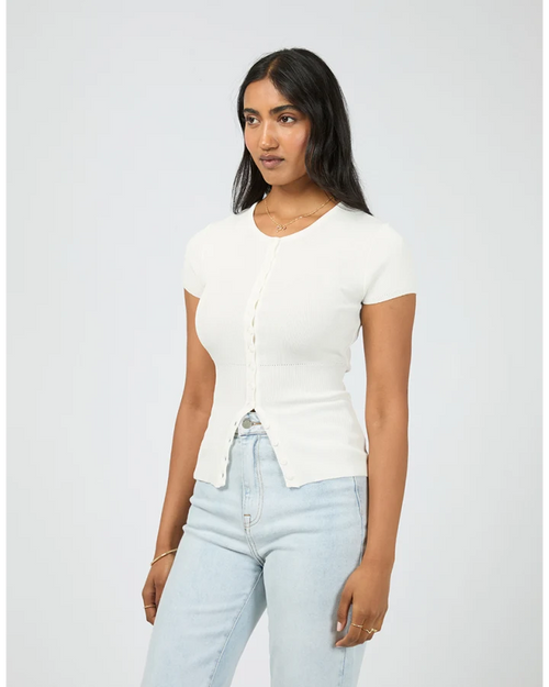 All About Eve Olive Knit Tee