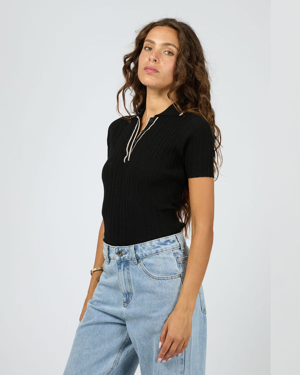 Silent Theory Clover Polo Top