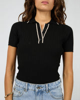Silent Theory Clover Polo Top