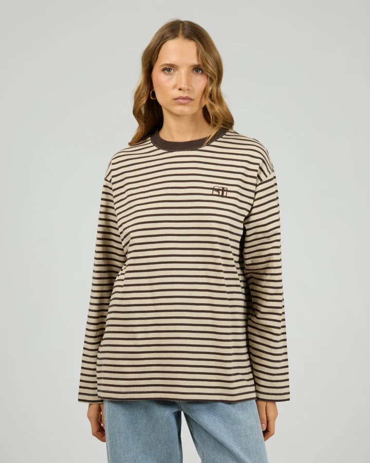 Silent Theory Foundation Stripe LS Tee