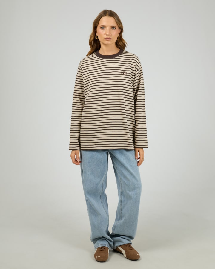 Silent Theory Foundation Stripe LS Tee