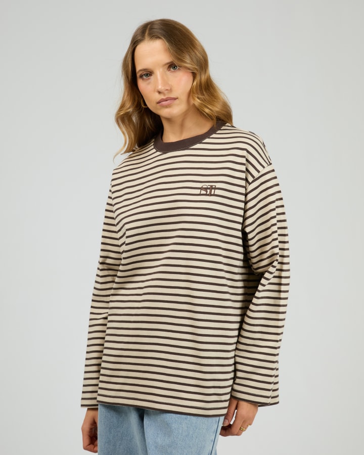 Silent Theory Foundation Stripe LS Tee