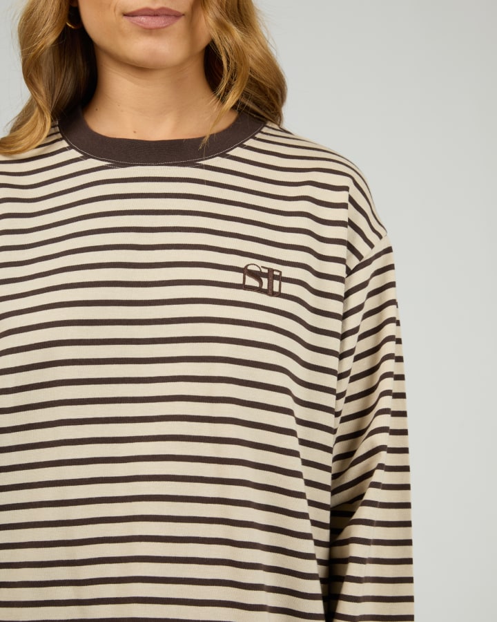 Silent Theory Foundation Stripe LS Tee