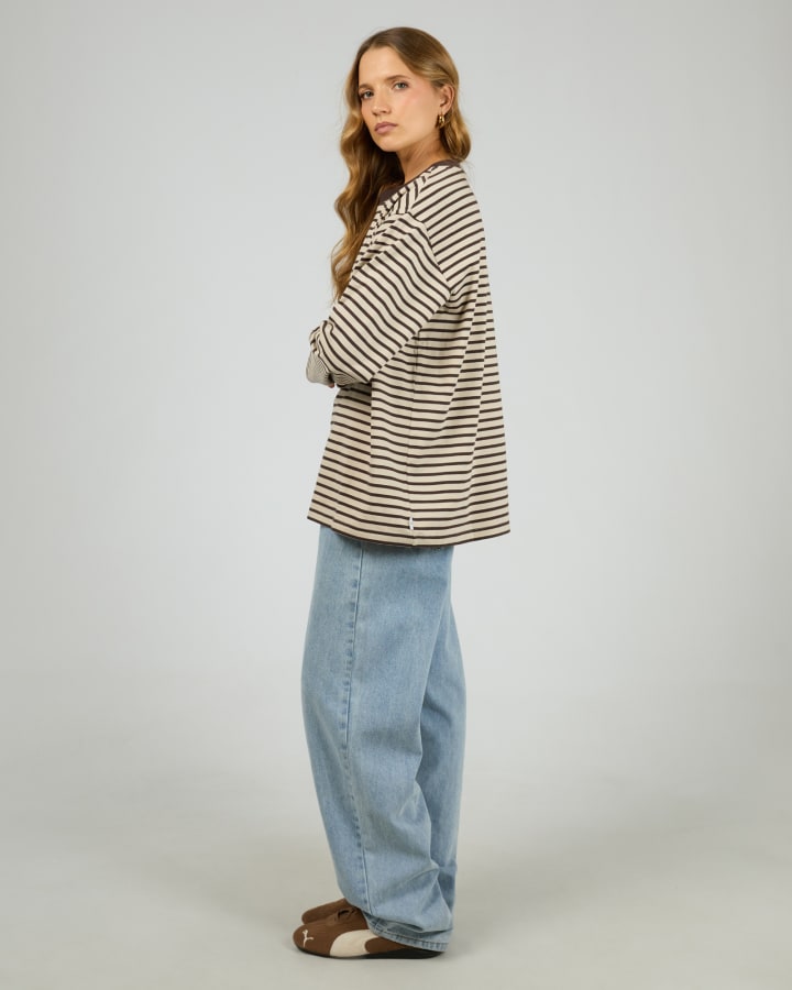 Silent Theory Foundation Stripe LS Tee