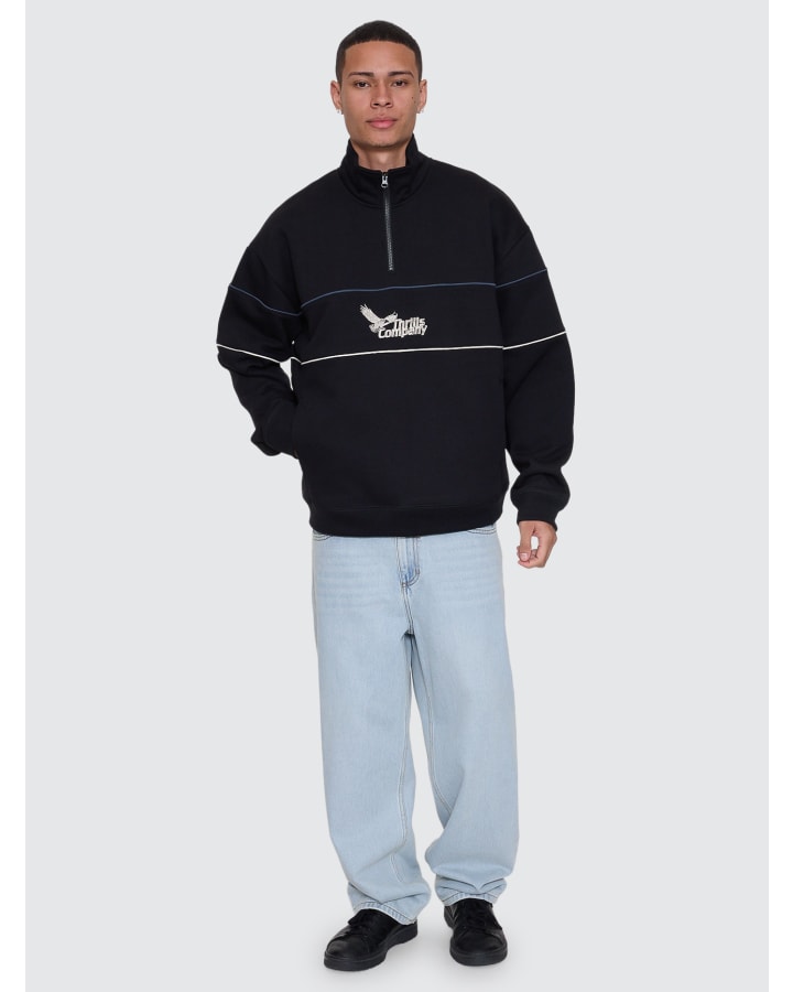 Thrills Between Chaos & Calm Quarter Zip Fleece